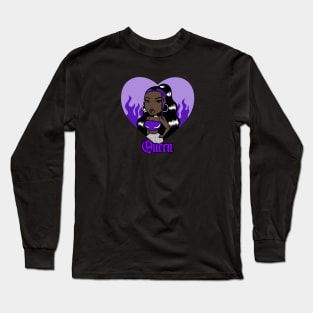 Queen Doll girl Purple-Heart V1 Long Sleeve T-Shirt